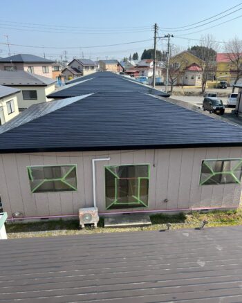 今日はおいらせ町にて屋根塗装👷🏼‍♂️💫